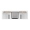 James Martin Vanities Lorelai 72'' D Vanity, Bright White w/ Jasmine Pearl Silestone Top w/FreePower Wireless Charger 424-V72-BW-FEJP - alternate 9