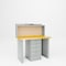 Pucel Center Drawer Work Station, 48 in W x 30 in D x 34 in H, Gray EWS-3048-W - alternate 1