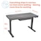 Motionwise Motionwise Electric Height Adjustable De, 24 in D X 48 in H, 48 in W X Wood and Steel, Gray SDG48CG - alternate 8