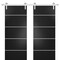 Sartodoors Sturdy Double Barn Door with Hardware, Planum 0210 Black Matte and Aluminum Strips, 13FT Rail Hange PLANUM0210DB-S-BLK-60 x 96 (2* 30x96) - alternate 1