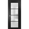 Sartodoors Solid French Door Frosted Glass Planum 2132 Black 32x84 Solid Core Modern Interior PLANUM2132ID-BLK-32 x 84-Butterfly - alternate 1