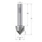 Cmt 90 Degrees SOLID CARBIDE COUNTERSINK WITH PARALLEL SHANK 19.5x9x70mm RH 521.002.11 - alternate 4