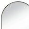 Homeroots 35" Black Metal Arch Framed Accent Mirror 719125 - alternate 4