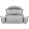Leisuremod Hanging 2 Person Egg Swing Cushion, Light Grey ES57C-LGR - alternate 6