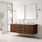 James Martin Vanities Amberly 72'' D Vanity, Mid-Century Walnut w/ Jasmine Pearl Top w/FreePower Wireless Charger 670-V72-WLT-FEJP - alternate 8
