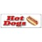Signmission HOT DOG BANNER SIGN hot dogs cart signs B-72 Hot Dogs- - alternate 1
