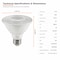 Euri Lighting PAR30 Short Neck LED Bulbs, 11W, 975 lm, 75W Eq., 4000K, E26, CEC/JA8/UL, 2PK EP30-11W5040cecs-2 - alternate 6