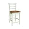 Whitewood Industries Rectangular Fixed Top Table W/ 4 Counter Height Stools, 36 in W, 35.9 in L, 36 in H, Parawood, 5 K79-36RT-27B-S6172-4 - alternate 3