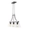 Jonathan Y Jayden 36" 3-Light Industrial Farmhouse Iron/Glass Linear LED Pendant, Oil Rubbed Bronze/Clear JYL7590A - alternate 1