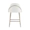 Manhattan Comfort Gracie Counter Stool  in White and Gold - Set of 2 2-CS019-GWH - alternate 8
