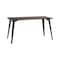 Orison Office 27x57 Mid Century Modern Desk, Black / Trail Walnut 25798 - alternate 1