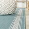 Jonathan Y Lucia Classic Diamond Border Aqua/Light Gray 3 ft. x 5 ft. Indoor/Outdoor Area Rug SMB207D-3 - alternate 5