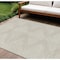 Homeroots 9' X 12' Beige And Ivory Geometric Washable Indoor Outdoor Area Rug 598530 - alternate 1