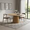 Homeroots 60" Natural Wood Pedestal Base Round Top Dining Table 721099 - alternate 8