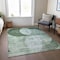 Homeroots 5' X 8' Mint Green And Fern Green Geometric Washable Indoor Outdoor Area Rug 604942 - alternate 9