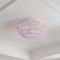 Jonathan Y Izzy 15.5" 2-Light Modern Glam Metal Dome LED Flush Mount with Crystal Flower Accents, White/Pink JYL9043B - alternate 11