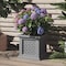 Pure Garden Rattan Style Outdoor Planter Box 14.65-Inch-Square Decorative Flower or Plant Pot 50-LG1471 - alternate 10