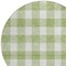 Homeroots 8' Artichoke Green And Gray Round Plaid Washable Indoor Outdoor Area Rug 595363 - alternate 8