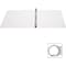 Business Source Ring Binder, White, Clear Sleeve BSN09951 - alternate 2