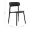 Flash Furniture Dover Indoor-Outdoor Stacking Patio Chair w/Curved Backrest, All-Weather Resin Chair in Black DHF-340-APP-BLK-GG - alternate 8
