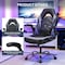 Yssoa Ergonomic Gaming Chair with Adjustable PU Leather Seat, Flip-Up Armrests, and Swivel Design, Perfec 3A88FNCHARGAMEGRY - alternate 5