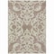 Homeroots 8' X 10' Taupe And Ivory Damask Washable Indoor Outdoor Area Rug 614464 - alternate 8
