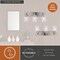 Vaxcel Northfield 3-Light Vanity Light, Satin Nickel, Clear Seeded Glass, 21-In. Wide W0568 - alternate 8