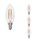 Bulbrite LED Filament 5W, Dimmable B11, Clear Glass, E26 Base, 2700K, 750 Lm, 4PK 862855 - alternate 1