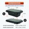 Newhouse Electric 13.5in x 9in x 1.57in Weatherproof Collapsible Electrical Connection Box CJB11-BK - alternate 8
