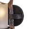 Vaxcel Yoho 1 Light Bronze Rustic Antler Bathroom Wall Fixture W0032 - alternate 10