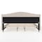 Martha Stewart Amelia King Upholstered Platform Bed w/Curved Headboard and Cushioned Siderails, Wood Slat, Beige TW-3WDB02-K-BG-MS - alternate 10