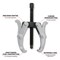 Performance Tool 6 in. 2-Jaw Gear Puller, Chrome Vanadium, Corrosion Resistant W87124 - alternate 4