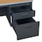 Regency Mesa Steel Single Pedestal Teacher's Office Desk with Center Drawer 48'' x 30'', Medium Oak 66348SPCDMO - alternate 9