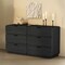 Manhattan Comfort Chrystie 2-Piece Dresser and Nightstand in Black DR2066-2 - alternate 7