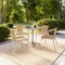 Flash Furniture Square Table Set, Aluminum, Plastic, Rattan, Stainless Steel, Grey TLH-ALUM-32SQ-020BGECHR4-GG - alternate 13