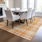 Homeroots 8' X 10' Orange Blue And Ivory Plaid Washable Indoor Outdoor Area Rug 597126 - alternate 7