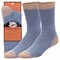 Railroad Sock Mens Premium Copper Infused Crew Socks, Denim/Copper, 6-12 M, 1 PR 4010 DE - alternate 1