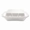 Plastifar Foam Hinged Lid Containers, 3-Compartment, 9 x 10 x 3, White, Foam, 200PK 12083 - alternate 6