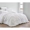 Homeroots White Queen Polyester 180 Thread Count Washable Down Comforter Set 528936 - alternate 7