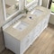James Martin Vanities Lorelai 72" Double Vanity, Bright White, w/ 3 CM Tajnar Eclos Top w/FreePower Wireless Charger 424-V72-BW-FTJR - alternate 8