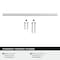 Amerock Cityscape 6-5/16 inch (160mm) Center-to-Center Polished Chrome Cabinet Pull, 25PK 25VMP3713326 - alternate 4