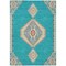 Homeroots 10' X 14' Teal Blue Brown And Ivory Oriental Washable Indoor Outdoor Area Rug 598447 - alternate 8