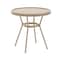 Flash Furniture Lourdes French Bistro 31.5in. Tbl, Natural/White PE Rattan, Glass Top, Bamboo Print Aluminum Frame SDA-AD641012-80-NATWH-LTNAT-GG - alternate 1