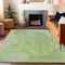 Homeroots 10' X 14' Artichoke Green And Mint Green Abstract Washable Indoor Outdoor Area Rug 615685 - alternate 7