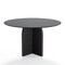 Homeroots 52" Black Solid Wood Pedestal Base Round Top Dining Table 712170 - alternate 6