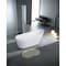 Kingston Brass 72" Acrylic Oval Single Slipper Freestanding Tub with Drain, Glossy White VTRS723228 - alternate 4