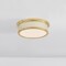 Hudson Valley Lighting Ashdown Integrated LED Flush Mount in Aged Brass /Off-White by Mark D. Sikes MDS1901-AGB/OW - alternate 6