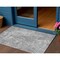 Homeroots 3' X 5' Pewter Charcoal And Ivory Geometric Washable Indoor Outdoor Area Rug 577571 - alternate 1