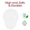 Smarty Had A Party Pearl White Round Lotus Plastic Dinnerware Value Set, 240PK 8850-WHVP-CASE - alternate 9