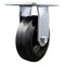 Service Caster 6 Inch Heavy Duty Top Plate Rubber on Steel Rigid Caster with Ball Bearing SCC SCC-35R620-RSB - alternate 1